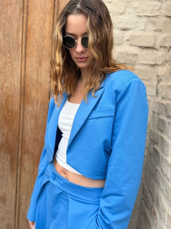 komplet, slay modrý