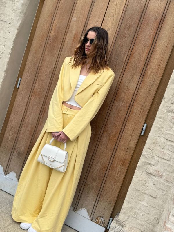 komplet, slay žltý