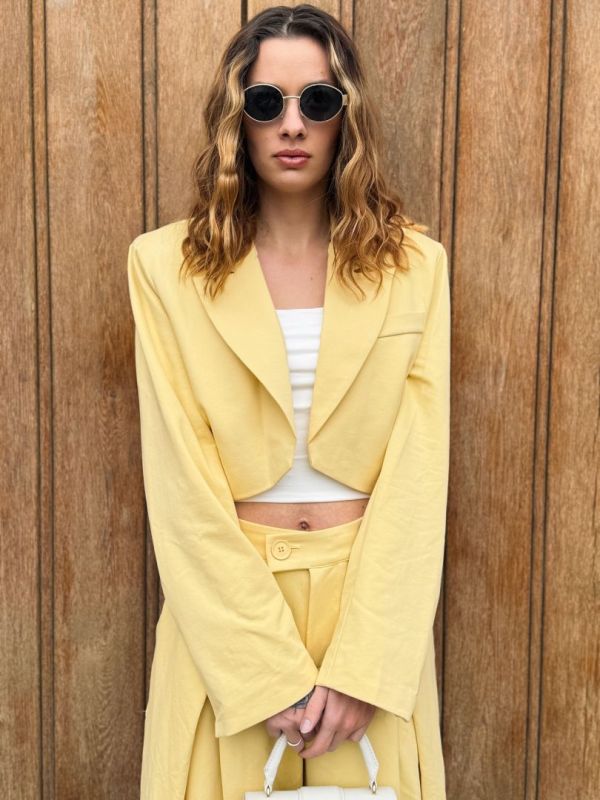 komplet, slay žltý