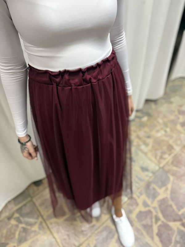 sukňa, bordo