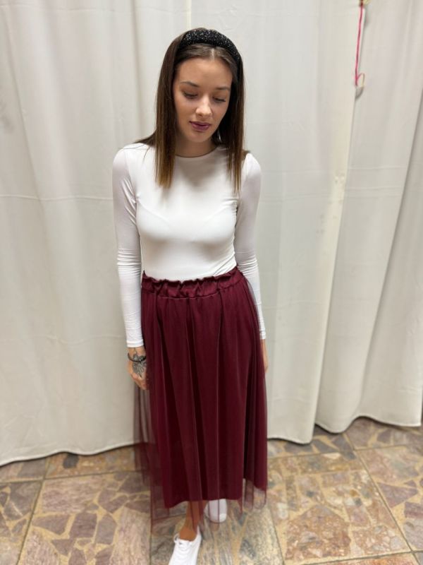 sukňa, bordo