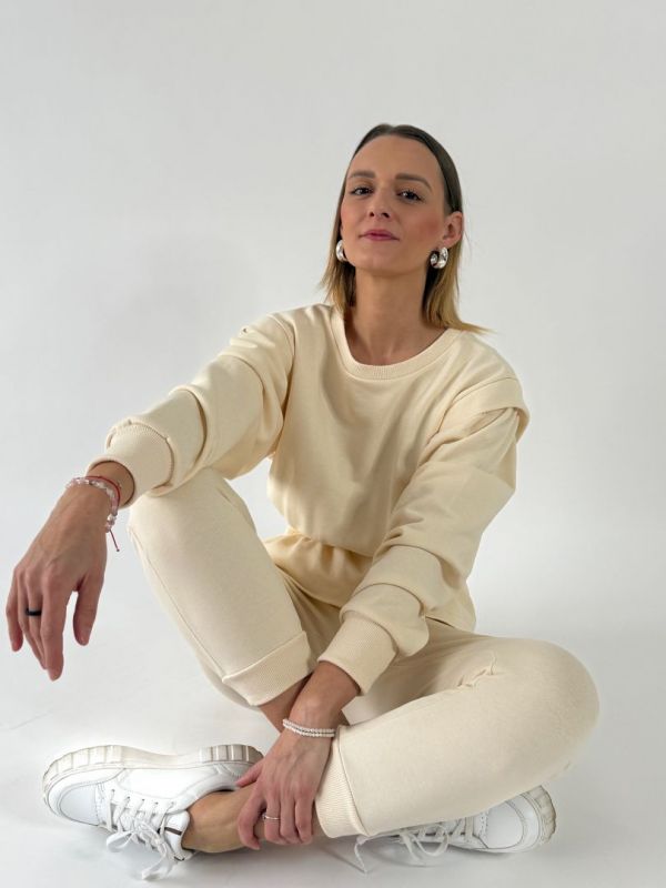 tepláková súprava béž