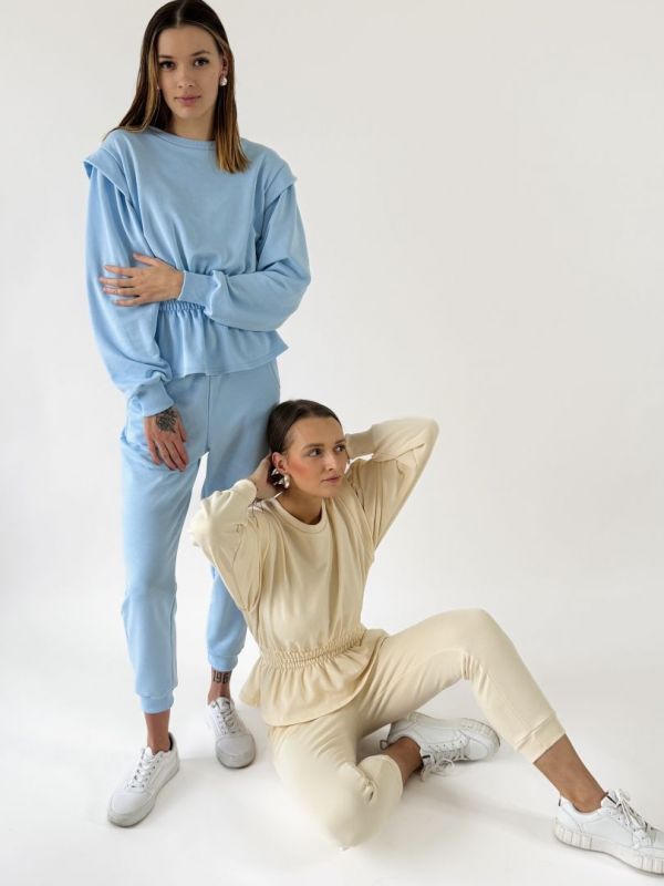 tepláková súprava béž