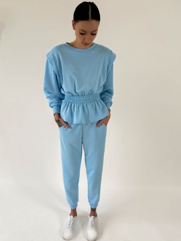 tepláková súprava, modra