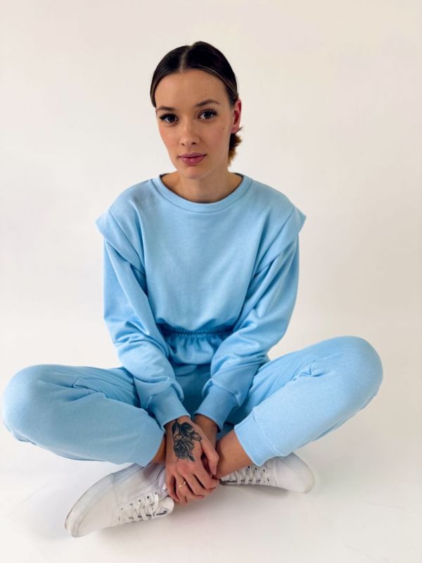 tepláková súprava, modra